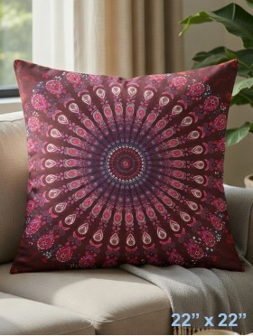 Kaleidoscope Print Cushion W/ Filler